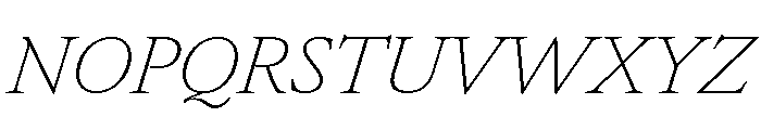 Atacama ThinItalic 44885e54 Font UPPERCASE