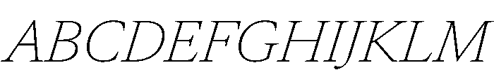 Atacama ThinItalic F1a22984 Font UPPERCASE