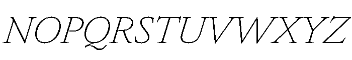 Atacama ThinItalic F1a22984 Font UPPERCASE