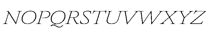 Atacama UltExpThinIta Dc3582b7 Font UPPERCASE