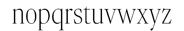 Atacama XCnThContrast 25582094 Font LOWERCASE