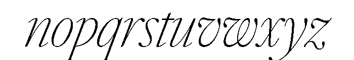 Atacama XCnThContrastIt 6603ac89 Font LOWERCASE