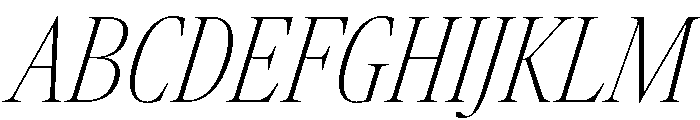 Atacama XCnThContrastIt 7a62d801 Font UPPERCASE