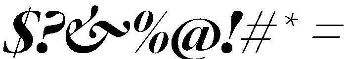 AtacamaItalicVAR BlackContrastItalic Instance Font OTHER CHARS