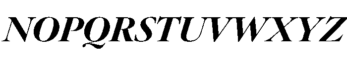 AtacamaItalicVAR BlackContrastItalic Instance Font UPPERCASE