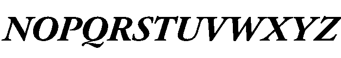 AtacamaItalicVAR BlackItalic Instance Font UPPERCASE