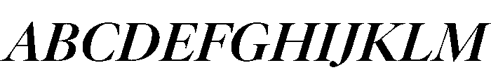 AtacamaItalicVAR BoldContrastItalic Instance Font UPPERCASE