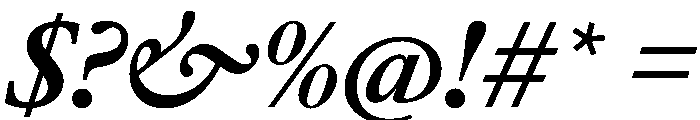 AtacamaItalicVAR BoldItalic Instance Font OTHER CHARS