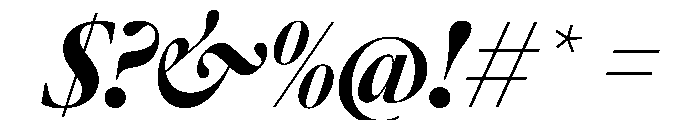 AtacamaItalicVAR CondensedBlackContrastItalic Instance Font OTHER CHARS