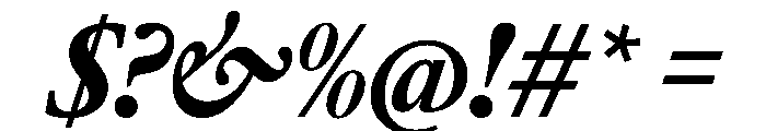 AtacamaItalicVAR CondensedBlackItalic Instance Font OTHER CHARS