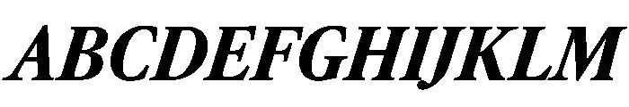 AtacamaItalicVAR CondensedBlackItalic Instance Font UPPERCASE