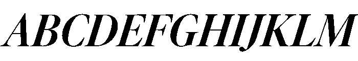 AtacamaItalicVAR CondensedBoldContrastItalic Instance 673cea77 Font UPPERCASE