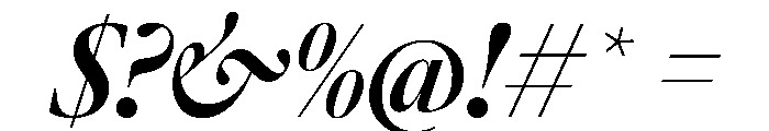 AtacamaItalicVAR CondensedBoldContrastItalic Instance Font OTHER CHARS
