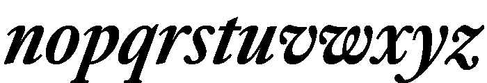 AtacamaItalicVAR CondensedBoldItalic Instance Font LOWERCASE