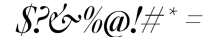 AtacamaItalicVAR CondensedContrastItalic Instance Font OTHER CHARS