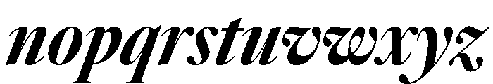 AtacamaItalicVAR CondensedExtraBoldContrastItalic Instance F62e42ef Font LOWERCASE