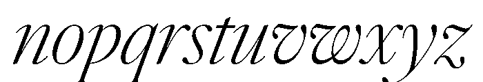 AtacamaItalicVAR CondensedExtraLightContrastItalic Instance 5c0ecb94 Font LOWERCASE