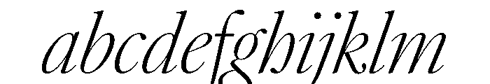AtacamaItalicVAR CondensedExtraLightContrastItalic Instance FONT