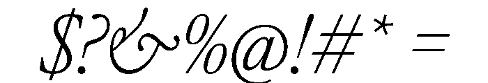 AtacamaItalicVAR CondensedExtraLightItalic Instance Font OTHER CHARS