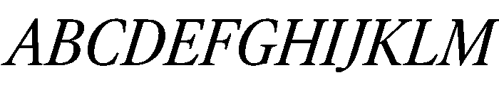 AtacamaItalicVAR CondensedItalic Instance Font UPPERCASE