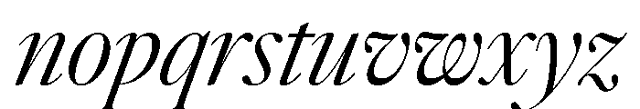 AtacamaItalicVAR CondensedLightContrastItalic Instance 6d5ba6f0 Font LOWERCASE