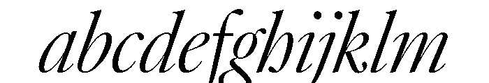 AtacamaItalicVAR CondensedLightContrastItalic Instance FONT