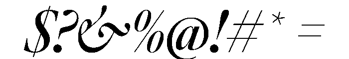 AtacamaItalicVAR CondensedMediumContrastItalic Instance Font OTHER CHARS