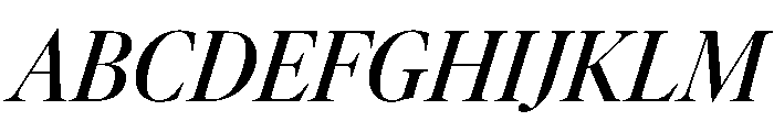 AtacamaItalicVAR CondensedMediumContrastItalic Instance Font UPPERCASE