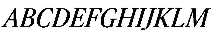 AtacamaItalicVAR CondensedMediumItalic Instance C76b26f1 Font UPPERCASE
