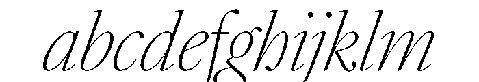 AtacamaItalicVAR CondensedThinContrastItalic Instance 26320978 FONT