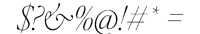 AtacamaItalicVAR CondensedThinContrastItalic Instance Font OTHER CHARS