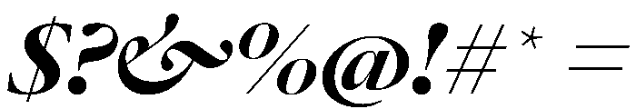 AtacamaItalicVAR ExpandedBlackContrastItalic Instance Font OTHER CHARS