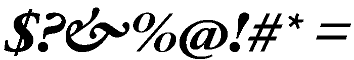AtacamaItalicVAR ExpandedBlackItalic Instance Font OTHER CHARS