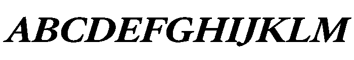 AtacamaItalicVAR ExpandedBlackItalic Instance Font UPPERCASE