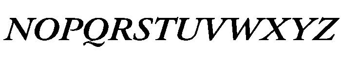 AtacamaItalicVAR ExpandedBoldItalic Instance Font UPPERCASE