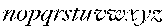 AtacamaItalicVAR ExpandedContrastItalic Instance 82bb613a Font LOWERCASE