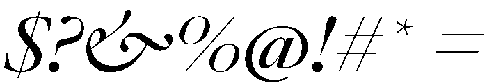 AtacamaItalicVAR ExpandedContrastItalic Instance Font OTHER CHARS