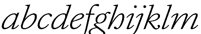 AtacamaItalicVAR ExpandedExtraLightItalic Instance 4d10fd65 FONT