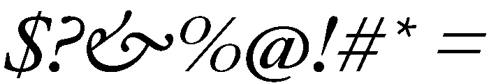 AtacamaItalicVAR ExpandedItalic Instance Font OTHER CHARS