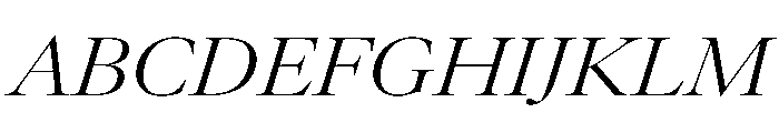 AtacamaItalicVAR ExpandedLightContrastItalic Instance Font UPPERCASE