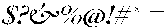 AtacamaItalicVAR ExpandedMediumContrastItalic Instance Font OTHER CHARS