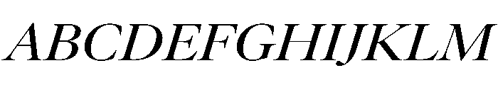 AtacamaItalicVAR ExpandedMediumContrastItalic Instance Font UPPERCASE