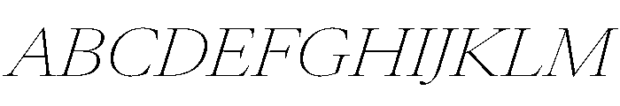 AtacamaItalicVAR ExpandedThinContrastItalic Instance 78764183 Font UPPERCASE