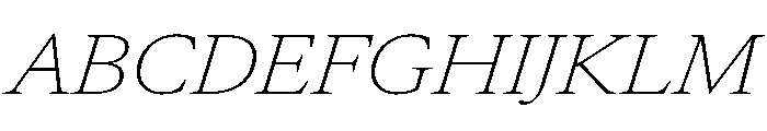 AtacamaItalicVAR ExpandedThinItalic Instance 31cd6d05 Font UPPERCASE