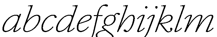 AtacamaItalicVAR ExpandedThinItalic Instance 31cd6d05 FONT