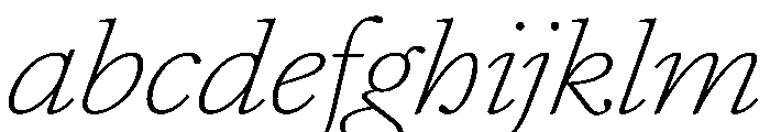 AtacamaItalicVAR ExpandedThinItalic Instance FONT