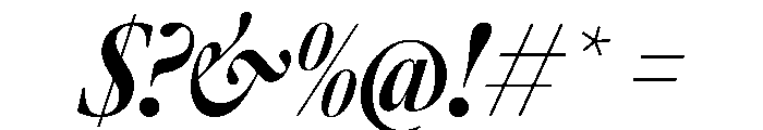 AtacamaItalicVAR ExtraCondensedBoldContrastItalic Instance Font OTHER CHARS