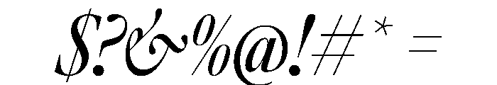AtacamaItalicVAR ExtraCondensedContrastItalic Instance Font OTHER CHARS
