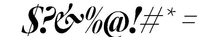 AtacamaItalicVAR ExtraCondensedExtraBoldContrastItalic Instance Font OTHER CHARS