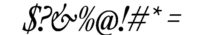 AtacamaItalicVAR ExtraCondensedItalic Instance Font OTHER CHARS
